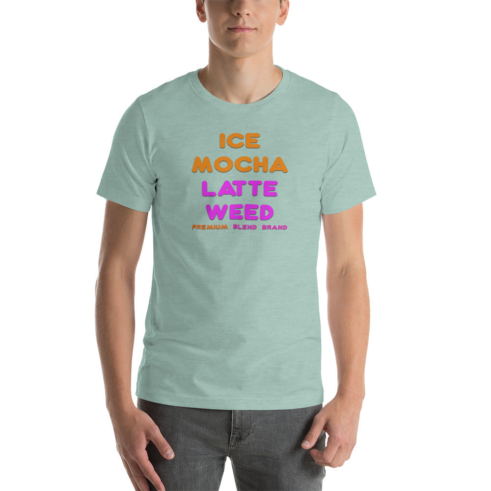 Stoners With Coffee Ice Mocha Latte Weed T-Shirt